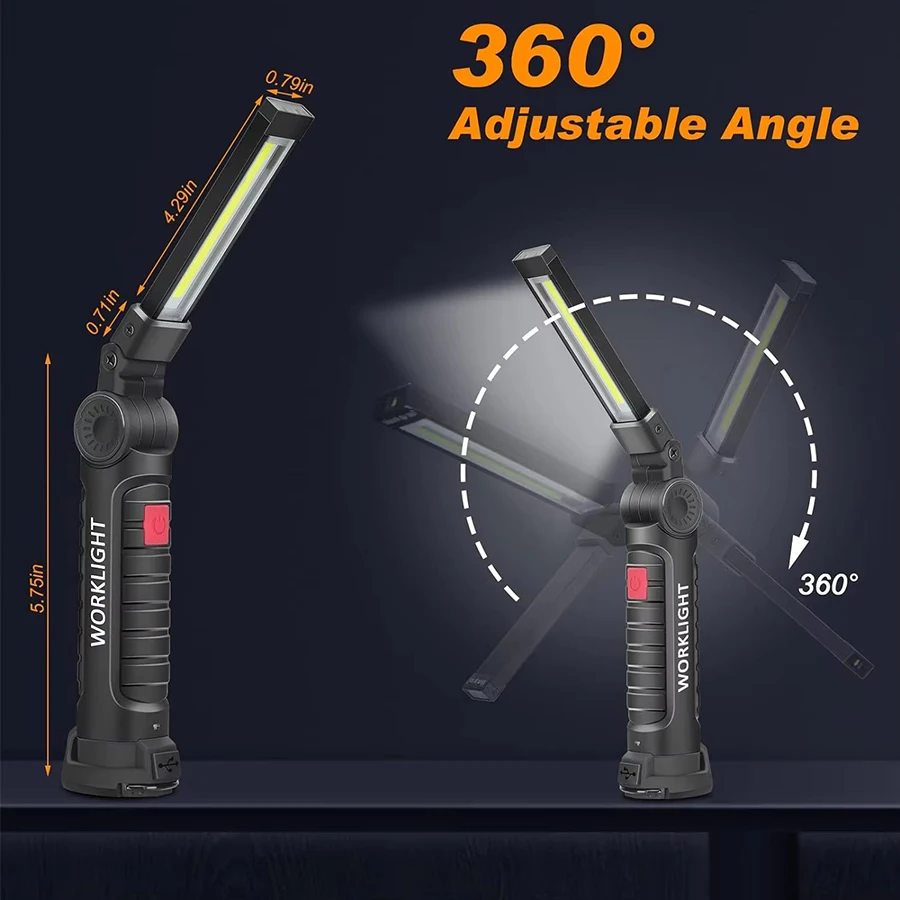 Rechargeable Magnetic Work Lig - Fishing Hook recension och pris