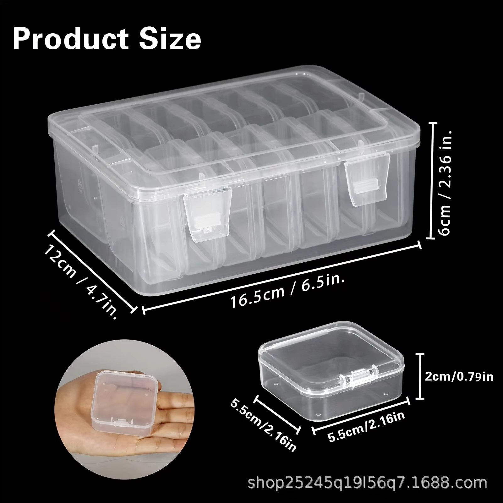 14Pieces  Clear Plastic Storag - Fishing Hook recension och pris