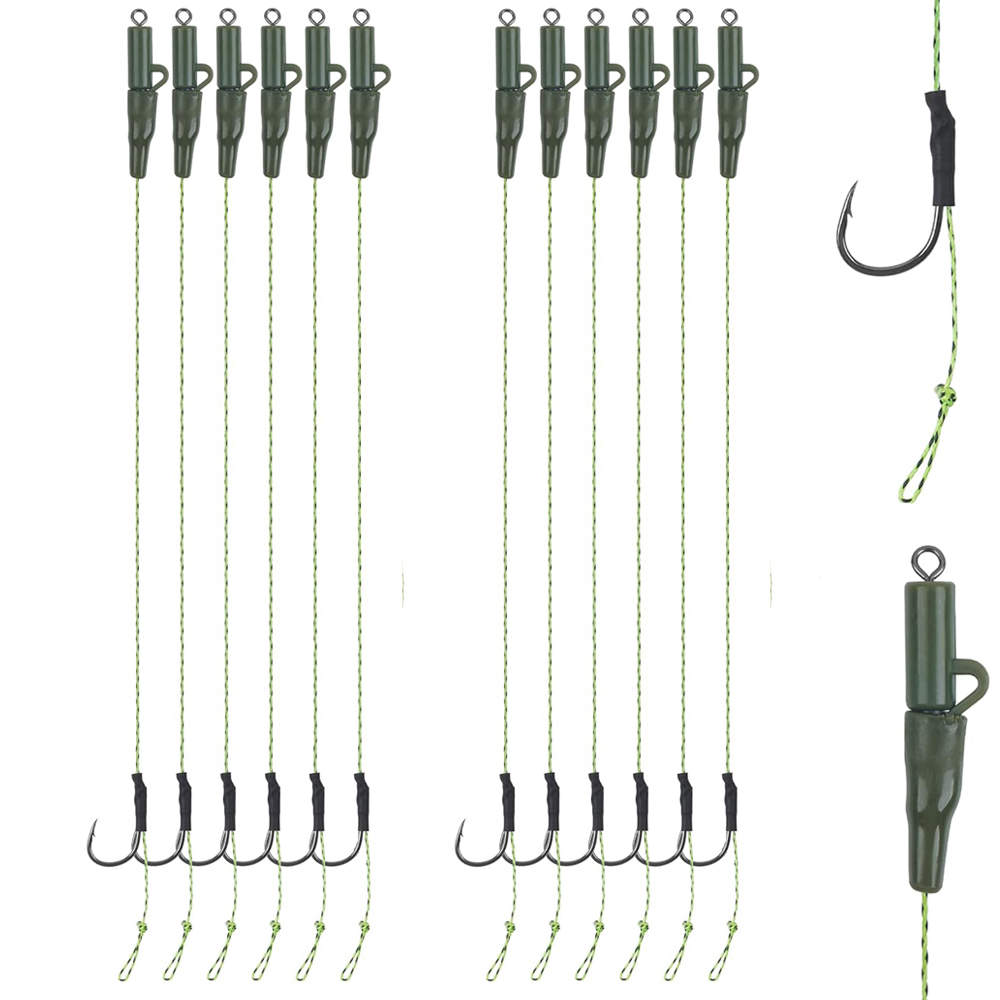 12Pcs Carp fishing hair rigs P - Fishing Hook Assortment recension och pris