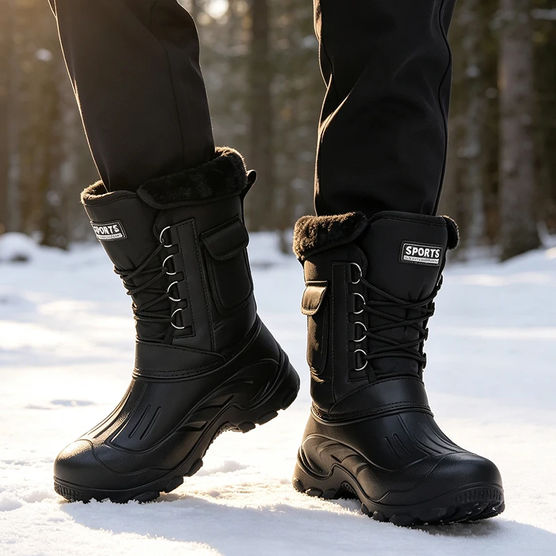 Men Winter Snow Boots Outdoor  - Fishing Hook recension och pris