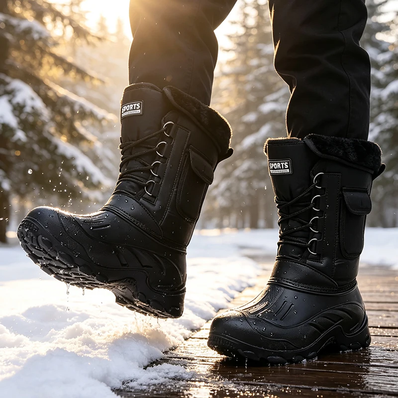 Men Winter Snow Boots Outdoor  - Fishing Hook recension och pris