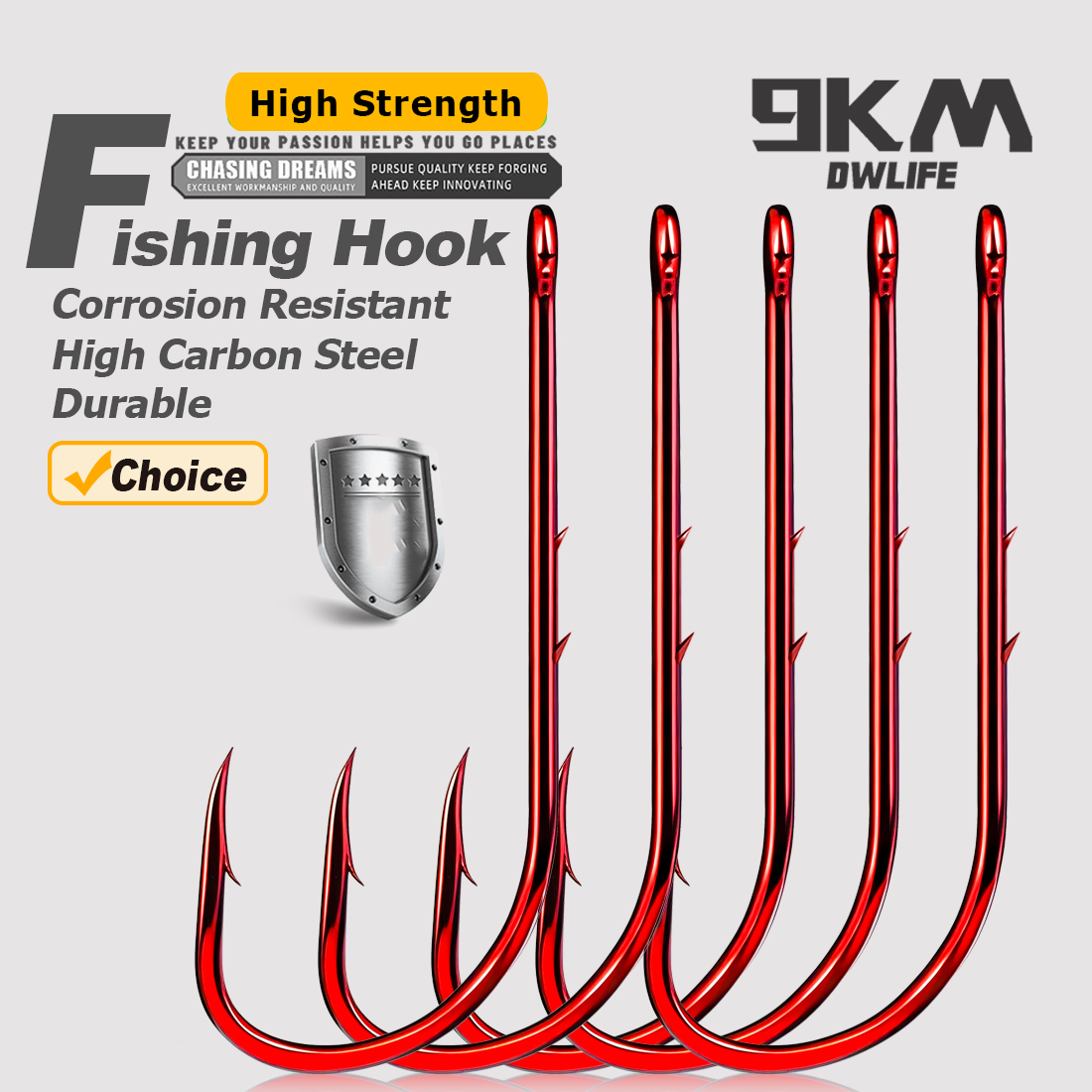 9KM Baitholder Fishing Hooks L - Fishing Hook Circle recension och pris