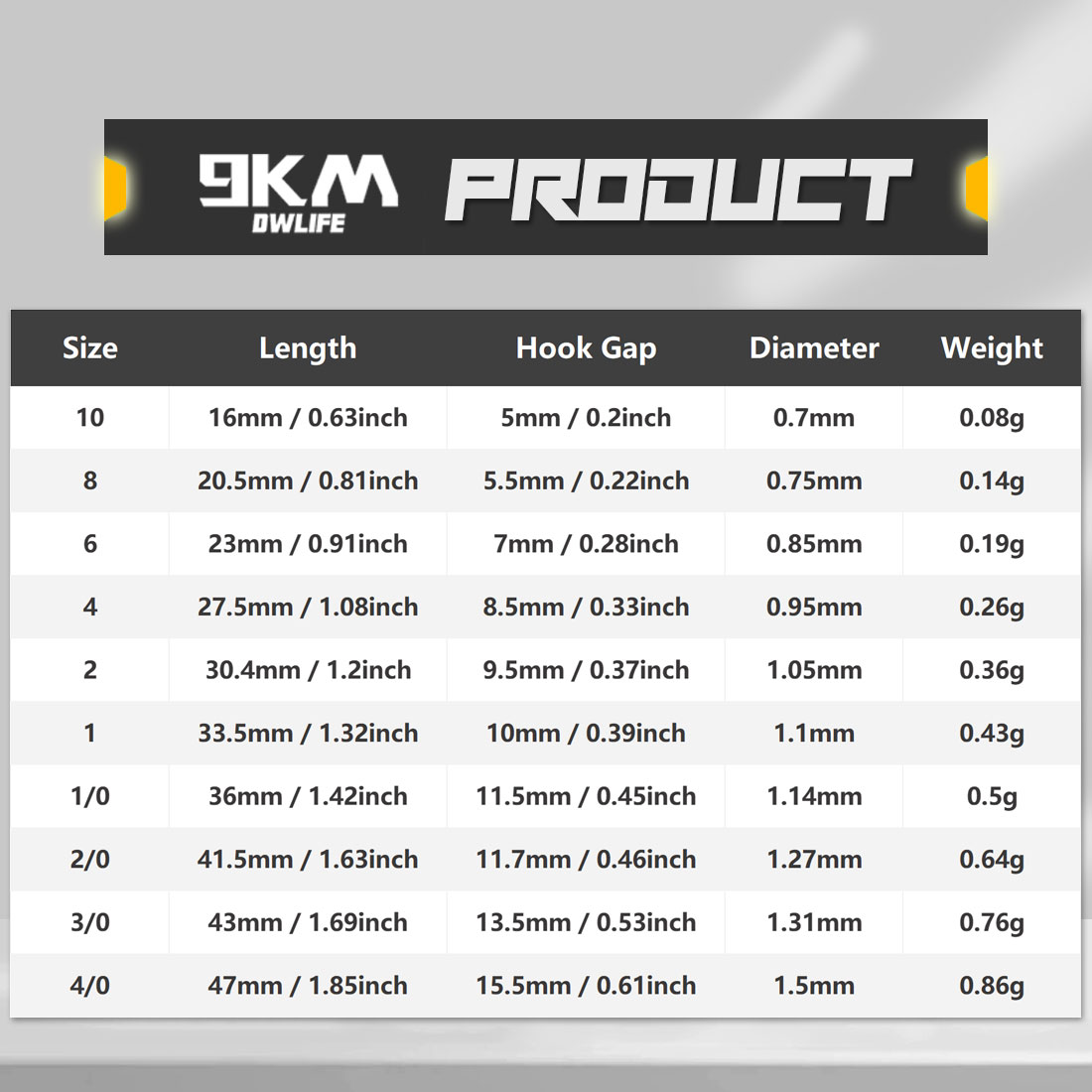9KM Baitholder Fishing Hooks L - Fishing Hook Circle recension och pris