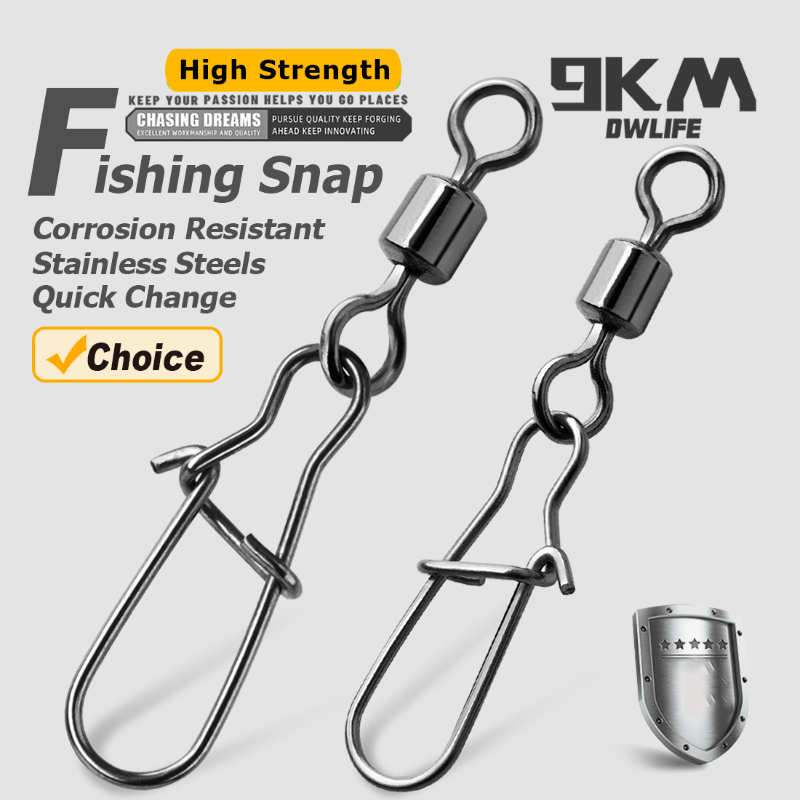 Duo-Lock Snap Swivels 50~200Pc - Fishing Hook Circle recension och pris