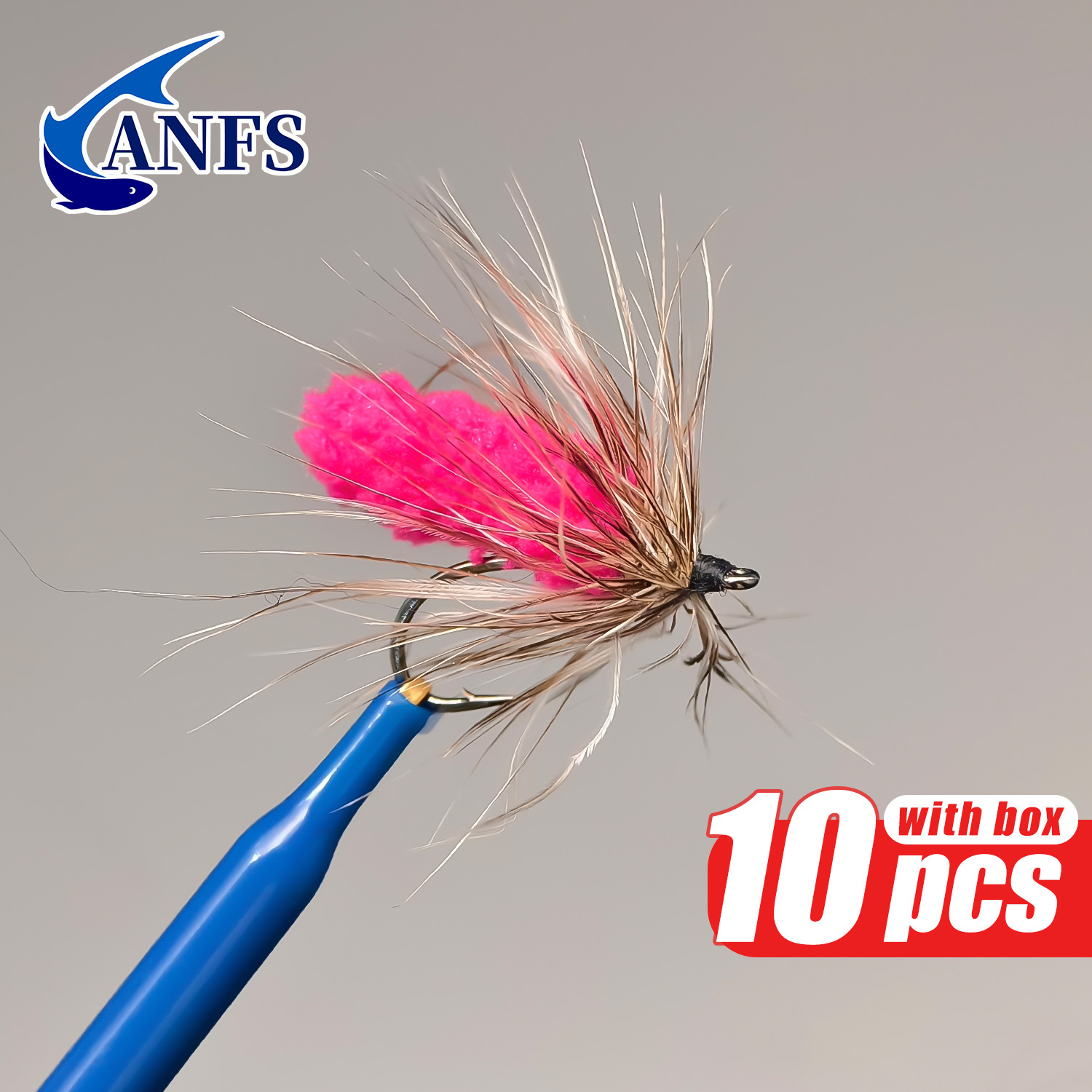 ANFS 10pcs Mop Fly Assorted Co - Fishing Hook Assortment recension och pris