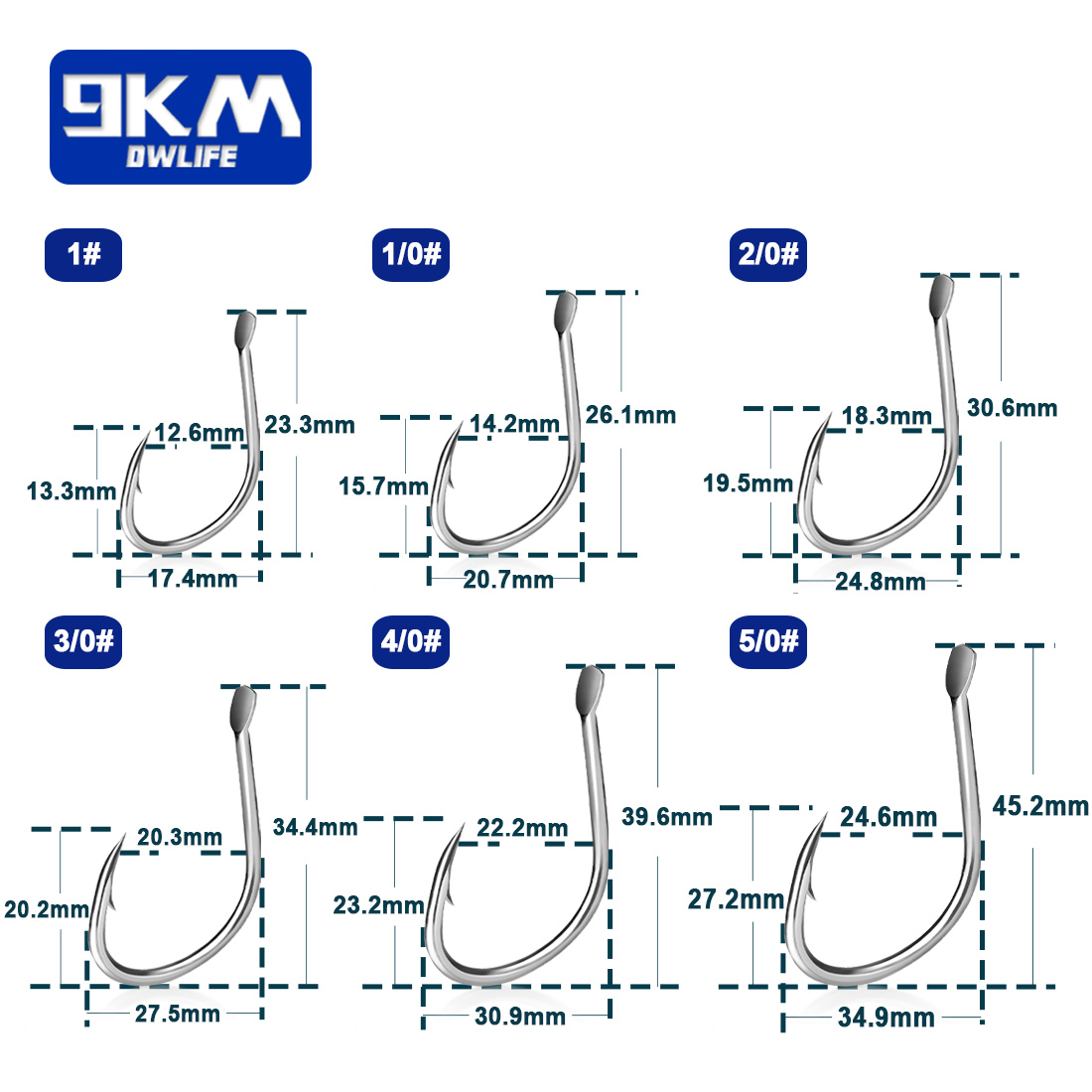 9KM Live Bait Hooks Saltwater  - Fishing Hook Circle recension och pris