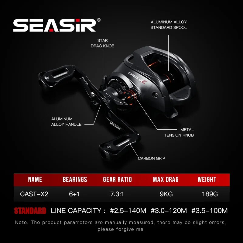 SEASIR Cast X2 Baitcasting Ree - Kastking Reel Zephyr recension och pris